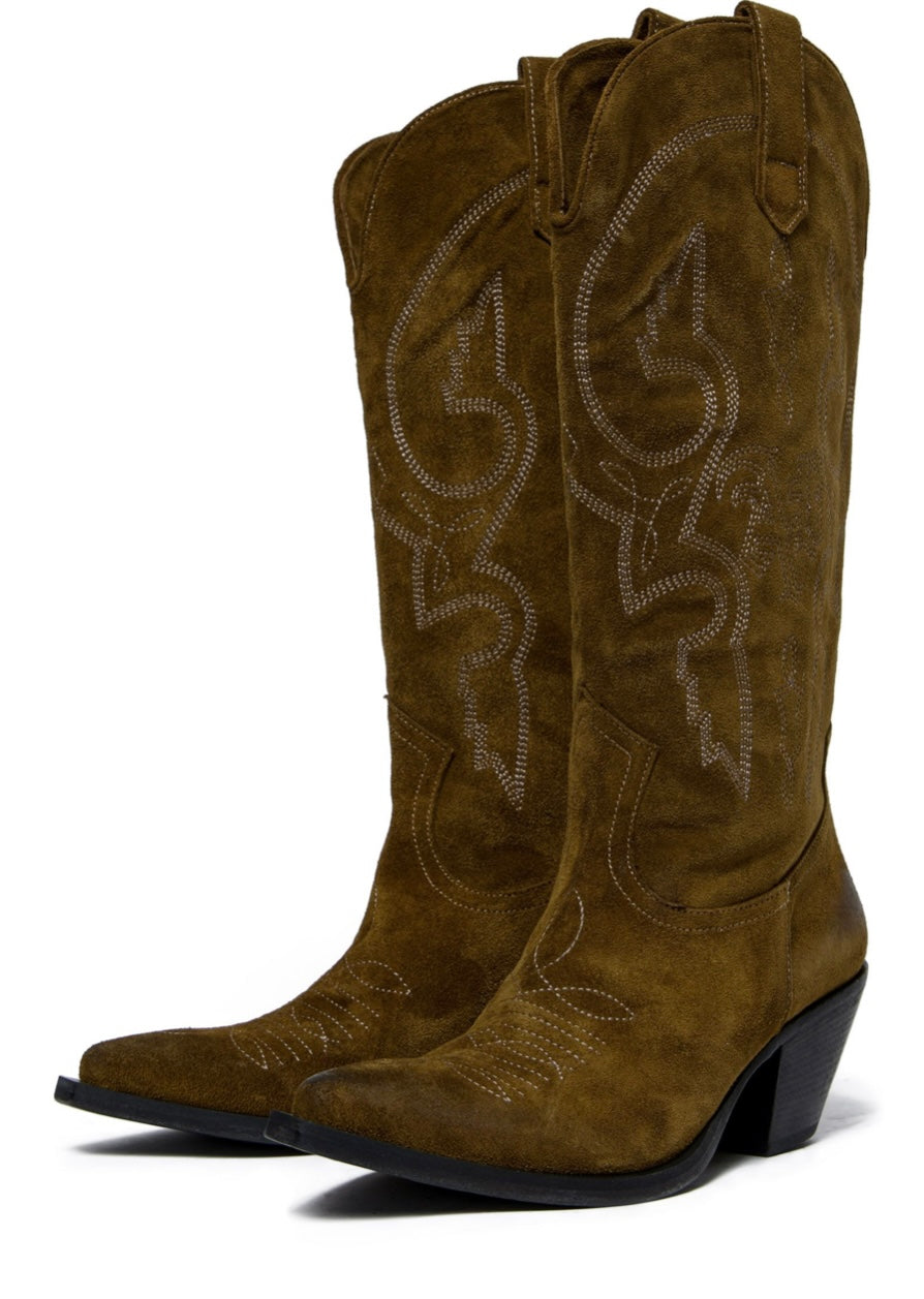 Stivali HIGH TEXY LEATHER